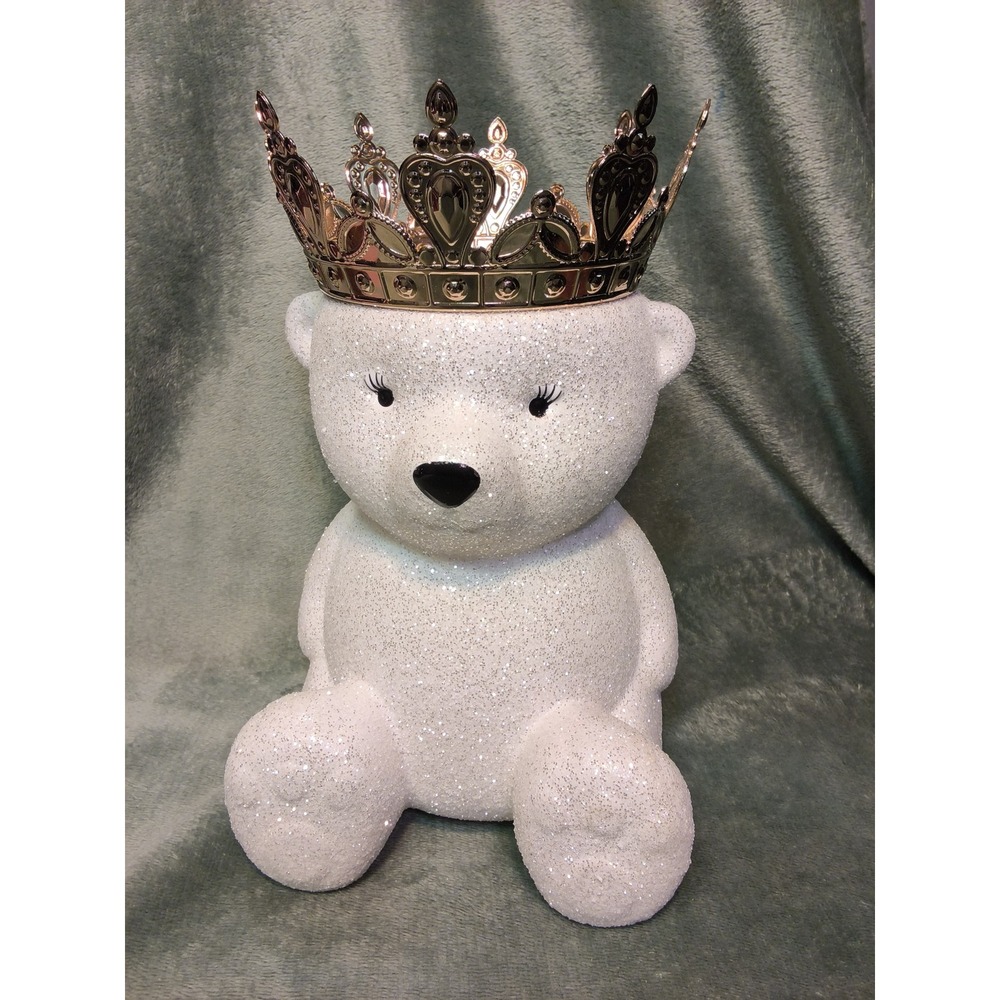 Bath and Body Works Royal Bear Holiday Collection Crown 3-Wick Candle Holder